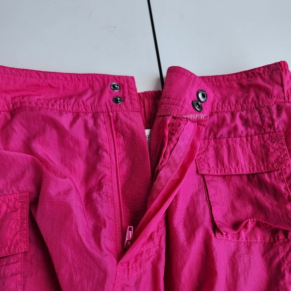 Rare NO COMMENT Women's Hot Pink SKIRT Rutched Sides Midi Skirt Sports Sz L - Picture 12 of 12